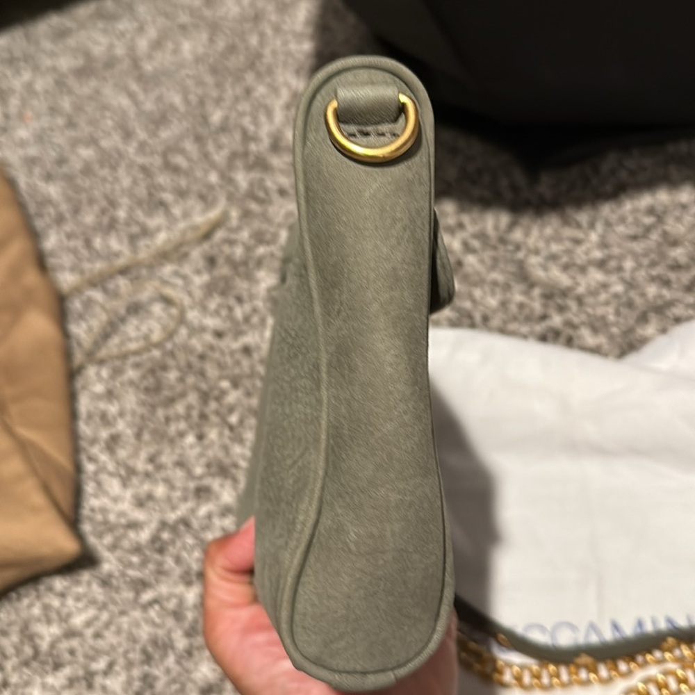 Rebecca Minkoff Olive Green Crossbody Bag with Gold Accents - Picture 7 of 8